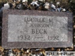 Lucille M. Johnson Beck