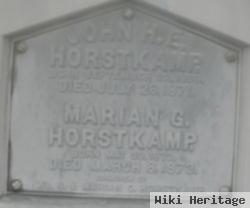 Marian G Horstkamp