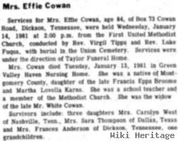 Effie Broome Cowan