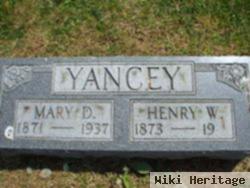 Henry W Yancey