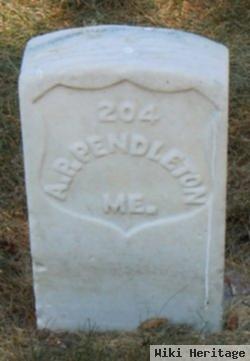 Pvt A P Pendleton