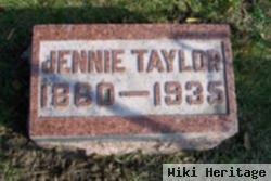 Jennie A. "jane" Webb Taylor