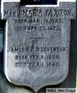 James Dunlap Paxton Stevenson