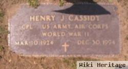 Henry J Cassidy