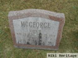 John H Mcgeorge