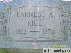 Earnest A Rice