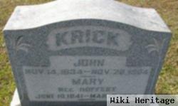 Mary Hoffert Krick