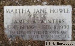 Martha Jane "mattie" Howle Winters