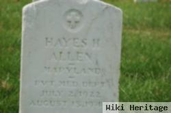 Pvt Hayes H Allen