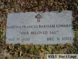 Martha Frances "sal" Barham Edwards