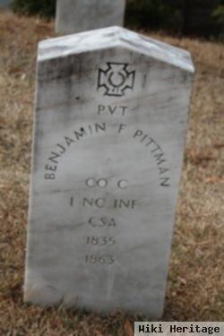 Pvt Benjamin Franklin Pittman