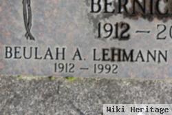 Beulah A Lehmann