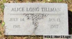 Alice Long Tillman