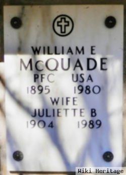 Pfc William E Mcquade