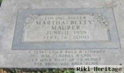 Martha "betty" Estes Mauer