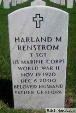 Sgt Harland Maynard Renstrom