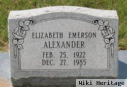 Elizabeth Emerson Alexander