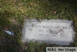 Rodney Whitford Rice