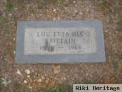 Lou Etta Hix Brittain