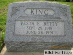 Vesta E "betty" King