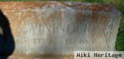 Eligha P Wininger