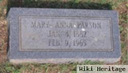 Mary Anna Parson