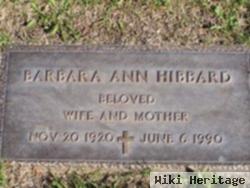 Barbara Ann Backus Hibbard