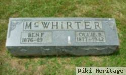 Ben F Mcwhirter