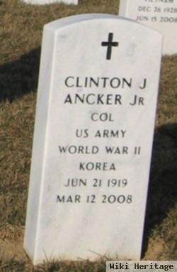 Col Clinton James "clint" Ancker, Jr.