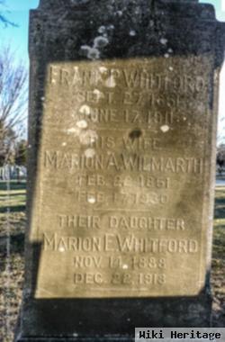Marion Augusta Wilmarth Whitford