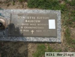 Jeannette Sutton Balkcum