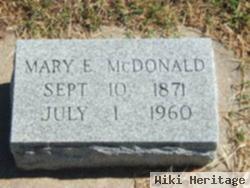 Mary E Mcdonald