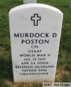 Murdock D Poston