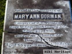 Mary Ann Dorman Pitman