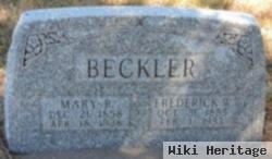 Frederick W Beckler