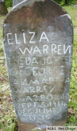 Elizabeth "eliza" Warren