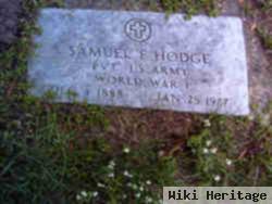 Pvt Samuel F Hodge