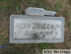 John F Timmermann