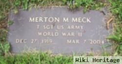 Merton M Meck