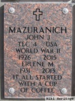 John J Mazuranich