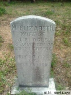 Mary Elizabeth "lizzie" Greene Agle