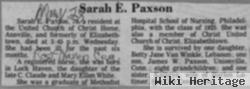 Sarah Emily White Paxson