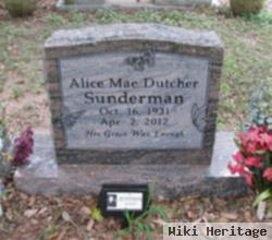 Alice Mae Dutcher Sunderman