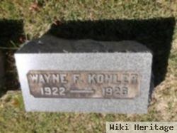 Wayne F Kohler