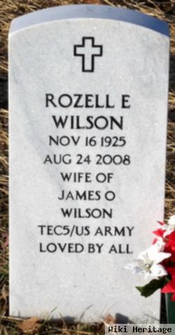 Rozell E Wilson