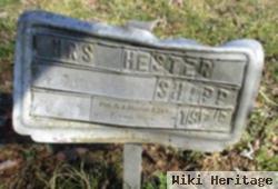 Mrs Hester Shipp