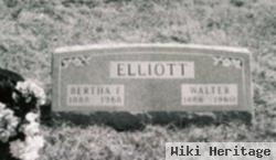 Bertha F Elliott