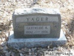 Gertrude K Yager