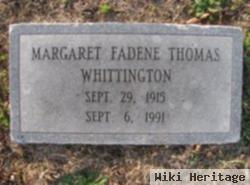 Margaret Fadene Thomas Whittington