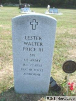 Lester Walter Price, Iii